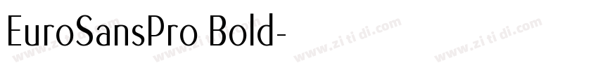 EuroSansPro Bold字体转换